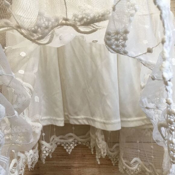 JOURNEY FIVE CROCHETED LACE TOP IN CREAM‎ - Picture 7 of 8